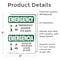 Signmission Shower Eye Bath Bilingual, 5 in W x Rectangle, Vinyl Decal OS-2PACK-EM-D-57-L-10313 - alternate 6